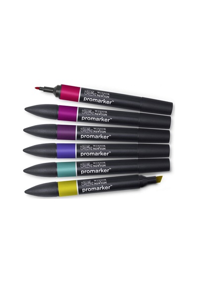 Winsor Newton Promarker 6'lı Rich Tones