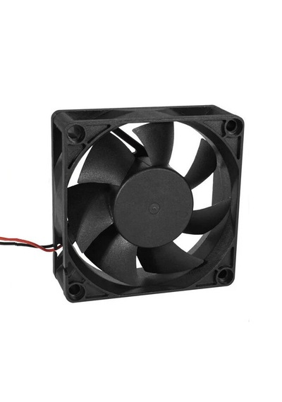 70x70x25mm Dc 12 Volt 0.15 Amper 2 Pin Sessiz Fırçasız Motor Kare Soğutucu Fan 1