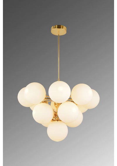 Özüm 13'lü Camlı Avize 7231-p28-8x-dv Gold