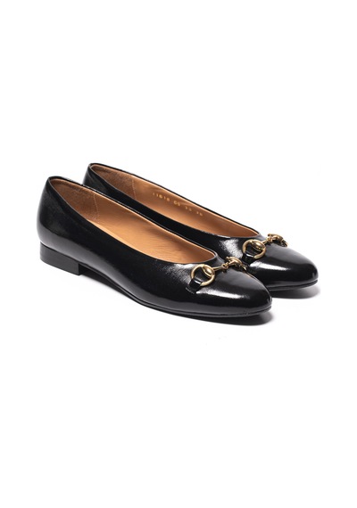 Patent Leather Black C07 Babet Kadın Diğer 69 32 V1 Chiara Bellini Patent Leather Weinkled Siyah