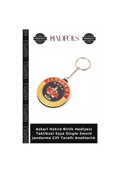 Askeri Hatıra Birlik Hediyesi Taktiksel Eşya Single Sword Jandarma Çift Taraflı Anahtarlık Diğer