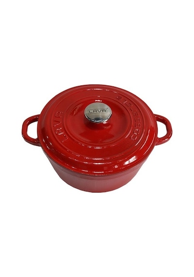 Lava Döküm Yuvarlak Tencere Döküm Demir Kapak New Heritage Serisi Çap(Ø)26cm.