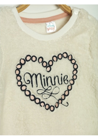 Minnie Mouse Minnie Lisanslı Bebek Peluş Takım 18371 Ekru - Pudra