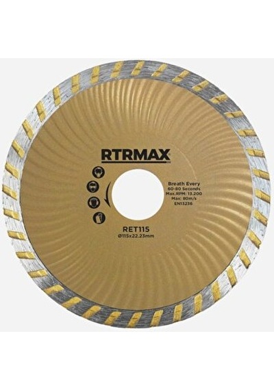 Rtrmax Ret230 Turbo Kanallı Elmas Testere 230x22 MM