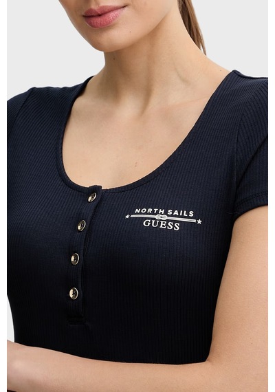 Guess Bayan Top W6gp01 K2658 G7v2 Siyah Siyah