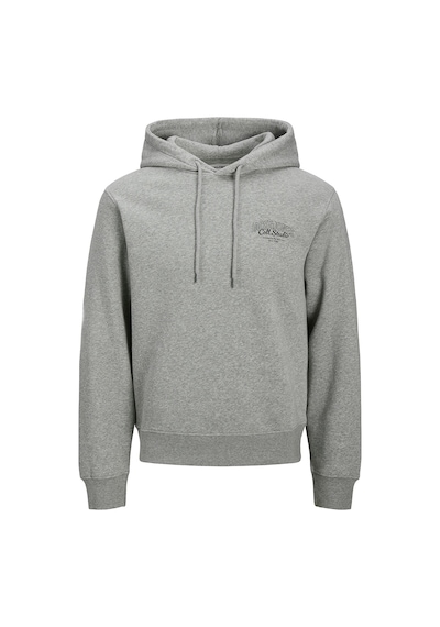Jack & Jones Jack&jones Makoto Erkek Gri Kapüşonlu Sweatshirt Gri