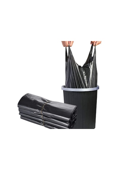 Siyah Atlet Poşet Tekel Poşeti Çöp Poşeti Küçük Boy 26X45 Cm 10 K 10 Kg
