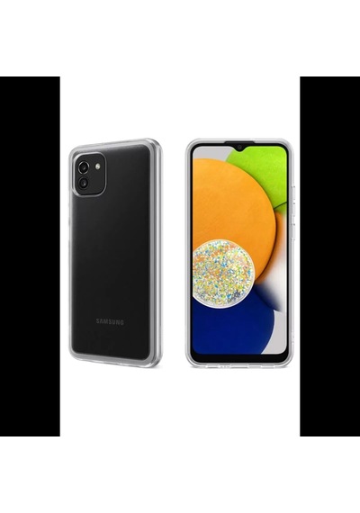 Samsung Galaxy A03 Kılıf Lüx Şeffaf Silikon