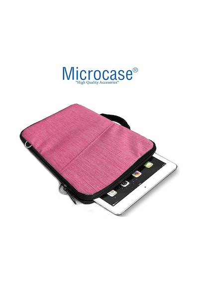 Microcase Samsung S11 11 İnch Tablet Uyumlu Tablet Çanta+türkçe Bluetooth Klavye +mouse+ Standı - Pembe Al8127 Omuz Çantası