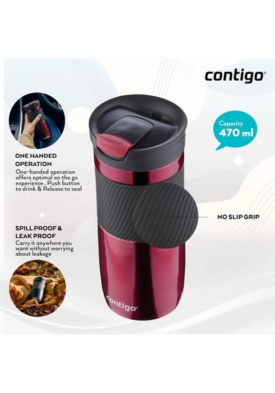 Contıgo Byron Snapseal Termos Bardak 470ml Pembe Genel