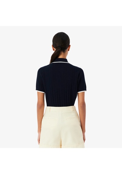 Lacoste Kadın Regular Fit Kısa Kollu Polo Yaka Trikot-shirt Lacivert