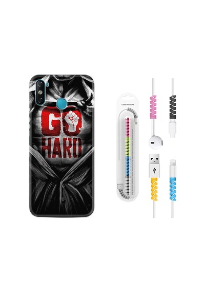 Infinix Smart 4 Kılıf Kablo Koruyuculu Go Hard 1838