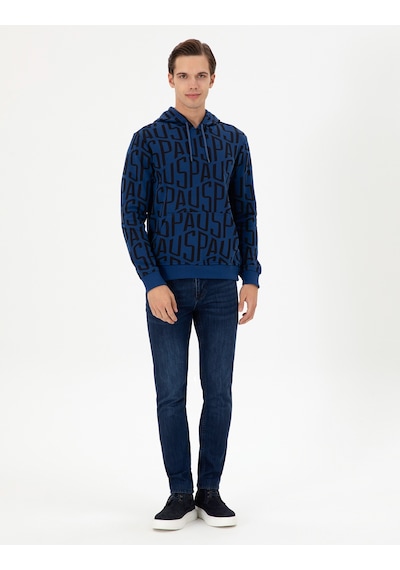 U.s. Polo Assn. Erkek İndigo Sweatshirt 50293445-vr028 İndigo
