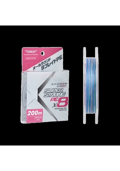 Toray Super Strong Pe X8 200m 21 Lb 1.5 Pe F72q 9.6 Kg 0.205 Mm