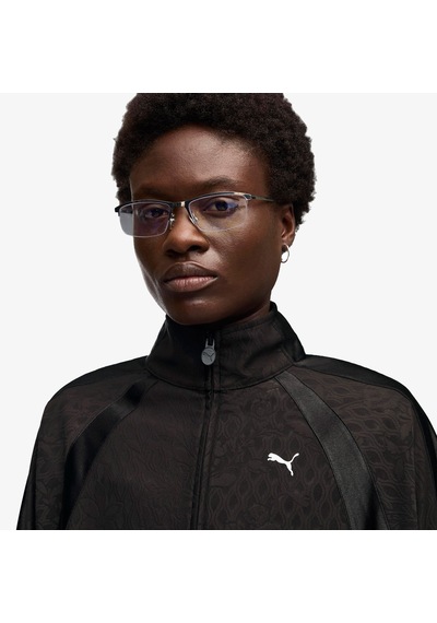 Puma Lace Pack T7 Relaxed Kadın Siyah Ceket 638735 Çok Renkli