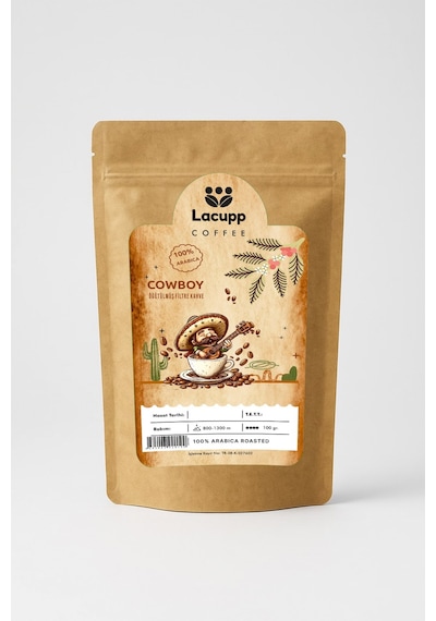 Lacupp - Cowboy - Öğütülmüş Filtre Kahve - 100 Gr 100% Arabica Filtre