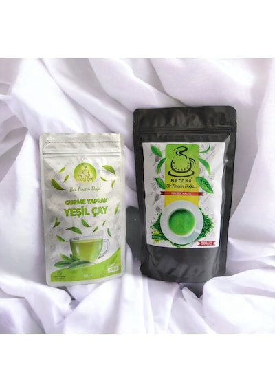 Karadeniz Matcha Çayı  500 G + Gurme Yaprak Yeşil Çay 50 G