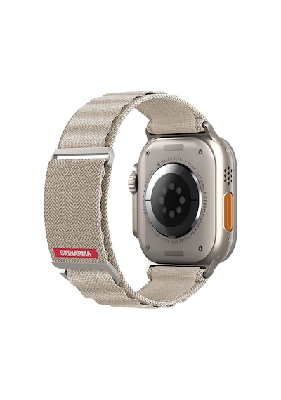 Watch 7 45mm Kordon Skinarma Kobu Hasır Strap Kayış Krem