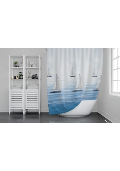 Zethome GÜNCE Banyo Duş Perdesi 9889 Tek Kanat 1x180x200 Çok Renkli