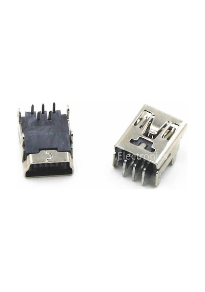Mini Usb Type B Dişi 5 Pin Dip Pcb Soket
