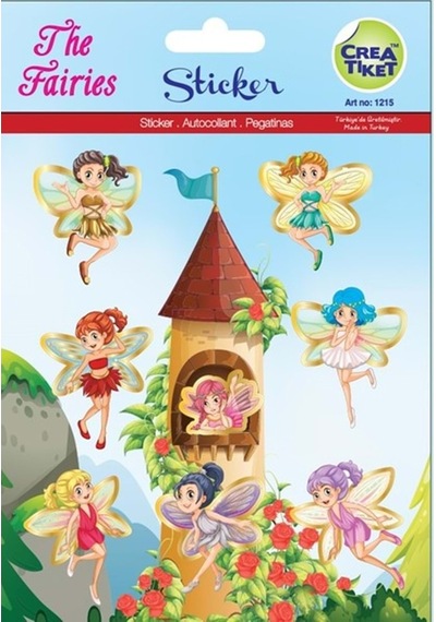 Ceraworld Şeffaf-efektli Çıkartma Periler Çok Renkli