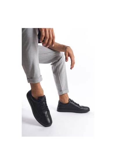 Mubiano Hakiki Deri Erkek Spor Ayakkabı & Sneaker Siyah -mbkryt015-s Siyah
