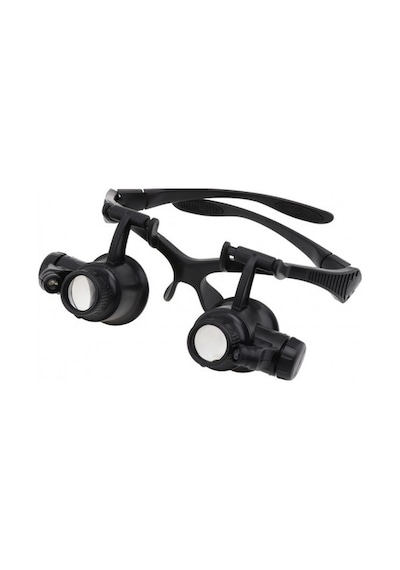 Nikula-gözlük Modeli 10x 15x 20x 25x Lens.2led Işıklı.büyüteç Siyah