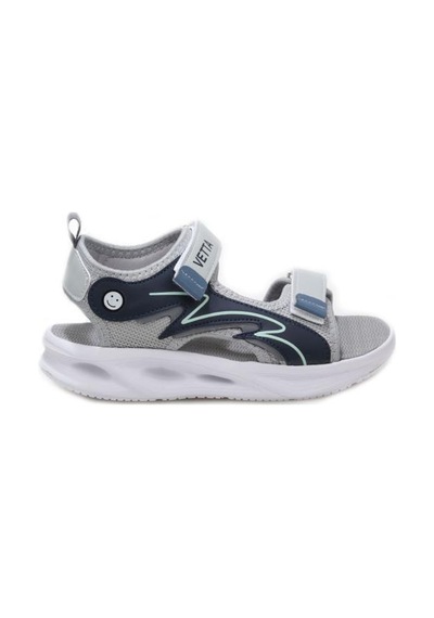 Papuçcity Vetta 03496 Erkek Çocuk Sandalet Ayakkabı Gri