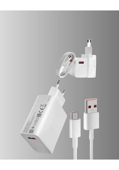 67w Süper Hızlı Şarj Adaptörü Ve Kablo Seti Güvenli, Kompakt Ve Ergonomik Tasarım .