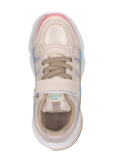 Slazenger Kafka P Unisex Çocuk Cırt Cırtlı Bej Günlük Spor Ayakkabısı