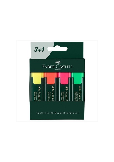 Faber-Castell Fosforlu Kalem 3+1 4 Renk 1548