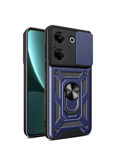 Nihcase Tecno Camon 20 Pro 4g Kılıf Magnetik Standlı Kamera Korumalı Slide Sürgülü Cover Kapak