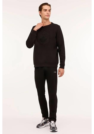 Lumberjack Erkek Sweat A101899184 4w Ml Aron 16sd4001 4pr-27434 Siyah