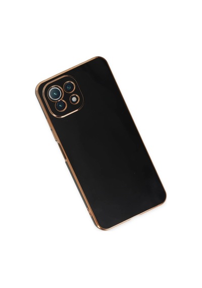 Gld-spt- Newface Xiaomi Mi 11 Lite Kılıf Volet Silikon - Siyah