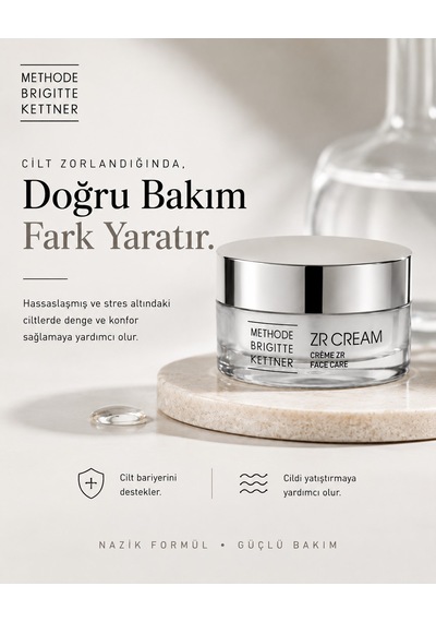 Methode Brigitte Kettner Zinc Repair Zr Cream Silver Edition 15 Ml Onarıcı Yüz Bakım Kremi