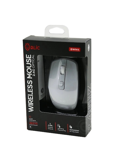Go İthalat Blic-bwm4 Beyaz Kablosuz Mouse 2.4g 8-10m Distance Wireless - Kablosuz 1600dpı 5365