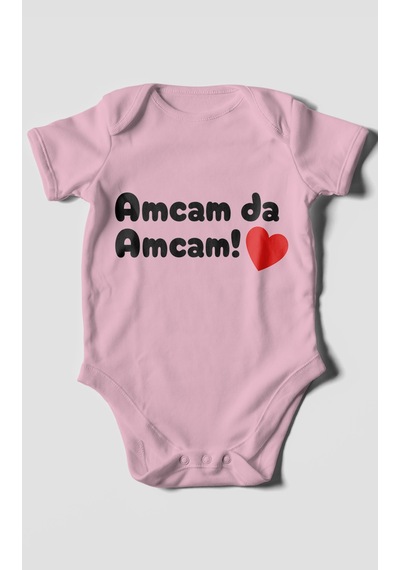 Morivokids Amcam Temalı Kısa Kollu Bebek Body %100 Pamuk Koyu Pembe