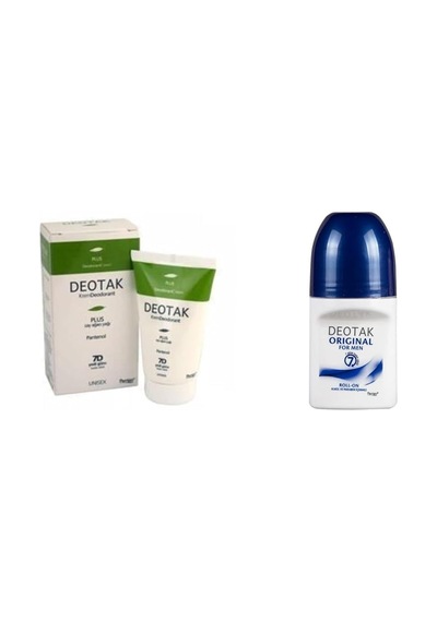 Deotak Plus Krem Deodorant 35 Ml 1 Paket 1 X 35 Ml X Erkekler İçin Original Roll-on Deodorant 35 Ml