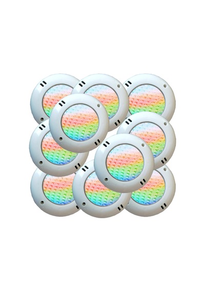 Tenda 8 Watt Smd Led Rgb 4 Kablolu Mini Sıva Üstü Havuz Lambası 10 Adet