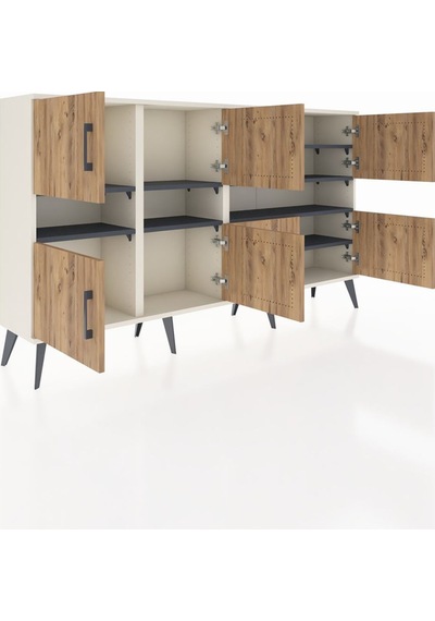 Arges Konsol 8 Raflı 8 Kapaklı 176x30x99 Aytaşı-çam/antrasit Atlas Çam/antrasıt - Aytası Arges Konsol 8 Raflı 8 Kapaklı 176x30x99 Aytaşı-çam/antrasit Atlas Çam/antrasıt - Aytası
