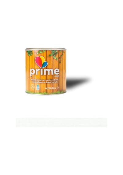 Hemel Prime Su Bazlı Ahşap Boya - Beyaz 0,75 Litre