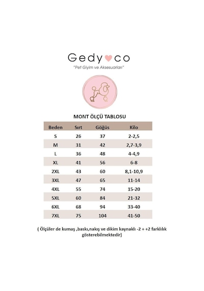 Gedyco Pink Kapitone İçi Polarlı Küçük Irk Köpek Yeleği