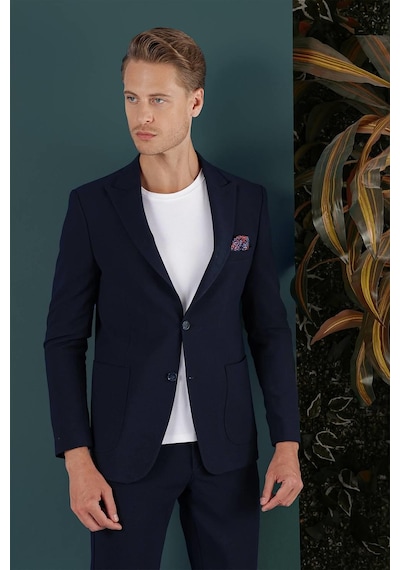 Efor C 659 Slim Fit Lacivert Spor Ceket Lacivert