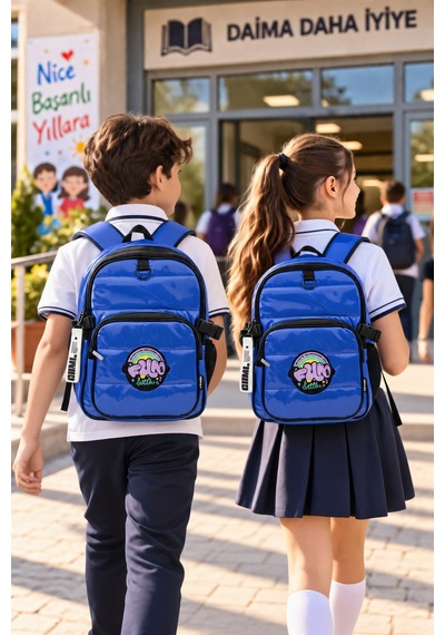 Okul Sırt Çantası Cool Blue 44 X 30 X 20 Cm Lüks Öğrenci Ve Okul Çantası Çok Renkli