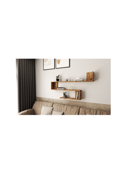 Wall R10 Modern Duvar Rafı Kitaplık Atlantik Çam Wal10-a Atlantik Çam