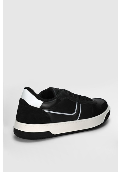 Lufian Jack Erkek Deri Sneaker Ayakkabı Siyah Siyah 112230229100100 Siyah