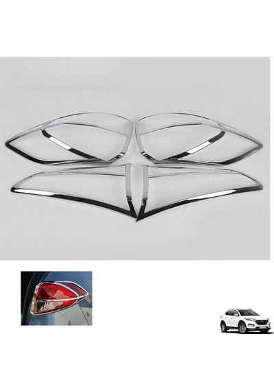 Hyundai Tucson Uyumlu 2015 2020 Arka Stop Çerçevesi Abs Plastik Krom