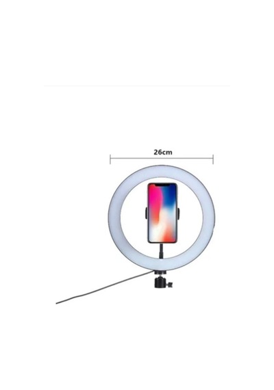 Ring Fill Light Led 10 Inç 2.1 M Beyaz Sarı Işık Halka Tripod
