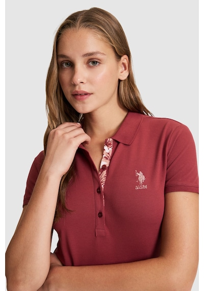U.s. Polo Assn. Kadın Vişne Tişört Basic 50321798-vr223