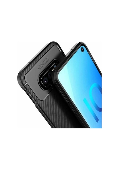 Samsung Uyumlu Galaxy S10E Karbon Görünüm Negro Silikon Kilif 545333697